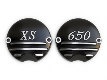 FORK XS650用 ポイントカバー '3Fin XS-650 Black'