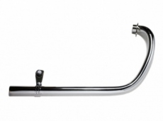SR400/500用 オールドスタイル手曲げマフラー クローム