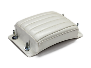 SR400/500用 ショートリブフェンダー専用 ピリオンパッド Type1 ホワイト