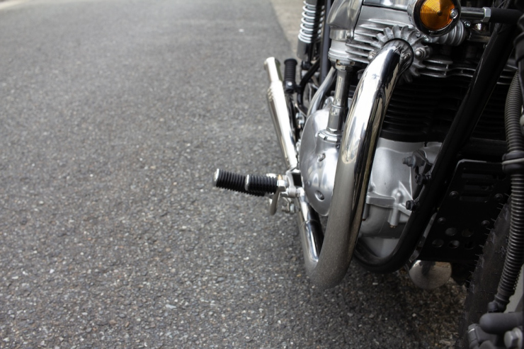 W650/400用 STDメガホン ショート 新型フルエキ MID「MOTOR ROCK」