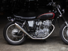SR400/500 フレアーメガホンマフラー Amazon | MOTOR ROCK SR400/500用 2%er ラウンドメガホン