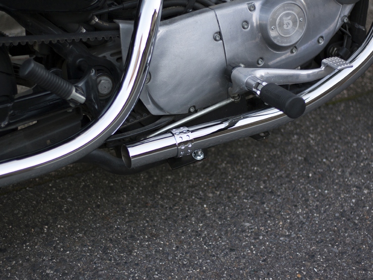 スポーツスター XL'04-'06 オールドスタイル手曲げマフラー