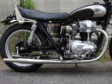 W650/400用 69トランペット 新型フルエキ LOW