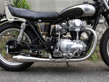 W650/400用 STDメガホン ショート 新型フルエキ LOW