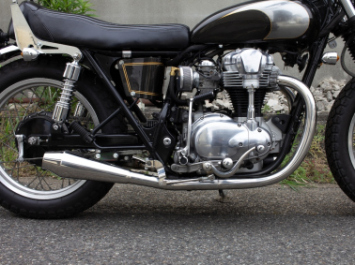 W650/400用 STDメガホン ショート 新型フルエキ MID