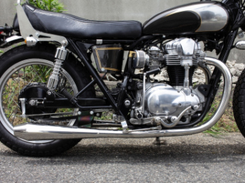 W650/400用 STDメガホン ミドル 新型フルエキ LOW