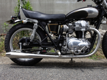 W650/400用 STDメガホン ロング 新型フルエキ LOW