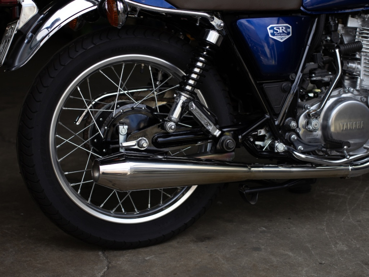 SR400/500用 STDメガホン ミドル 新型スリップオン ダウン FI車「MOTOR