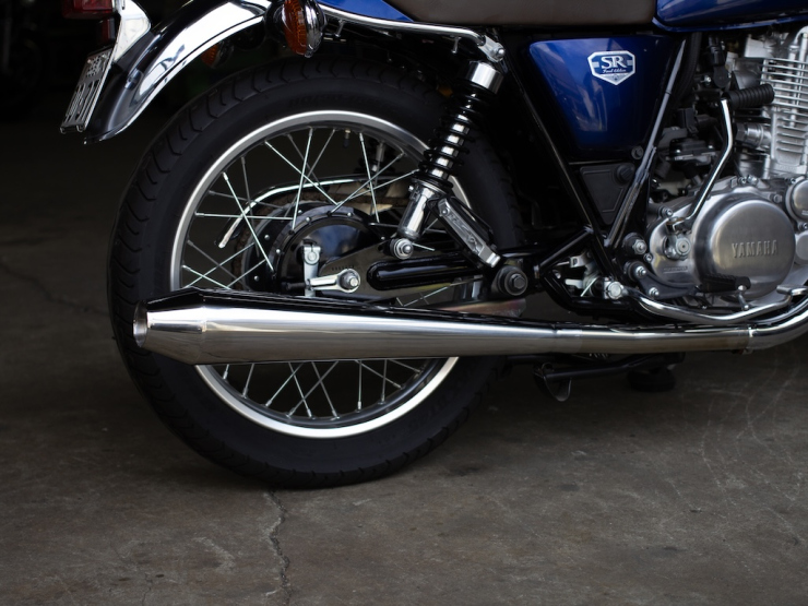 SR400/500用 STDメガホン ロング 新型スリップオン ダウン FI車
