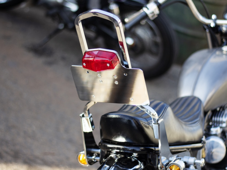 シーシーハー用 テールランプ+ナンバーブラケット Type2「MOTOR ROCK」