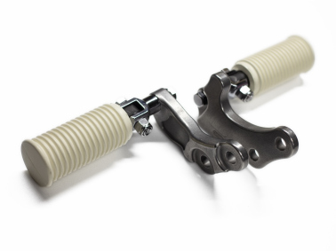 SR400/500用 新型STDステップキット “アメリカンスタイル” アイボリー