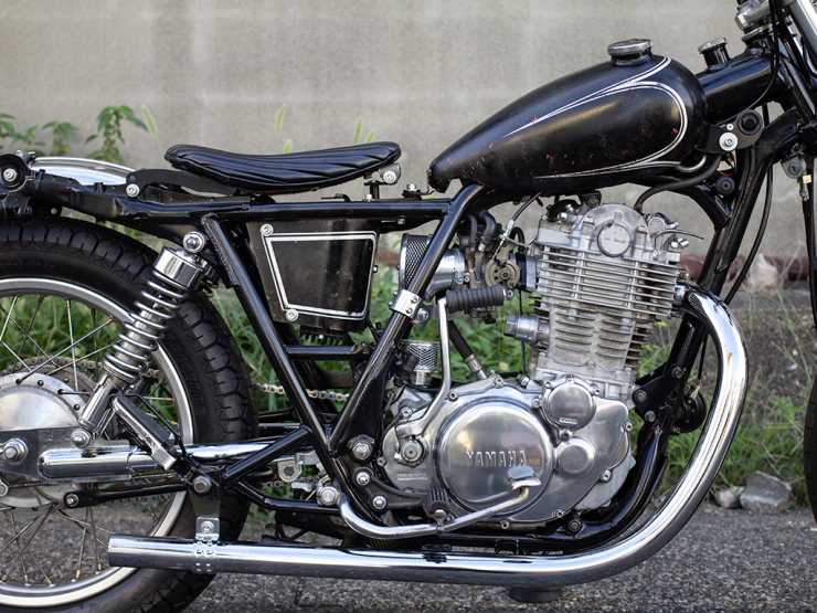 エイジング塗装済み 69ボックス専用 サイドパネル SR400/500「MOTOR ROCK」