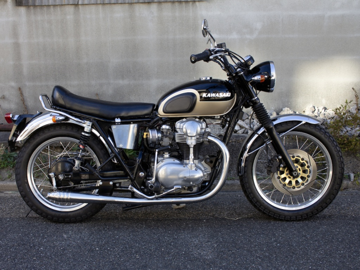 W650/400/800用 薄型ベーツタイプ 'Narrow' TTシート「MOTOR ROCK」