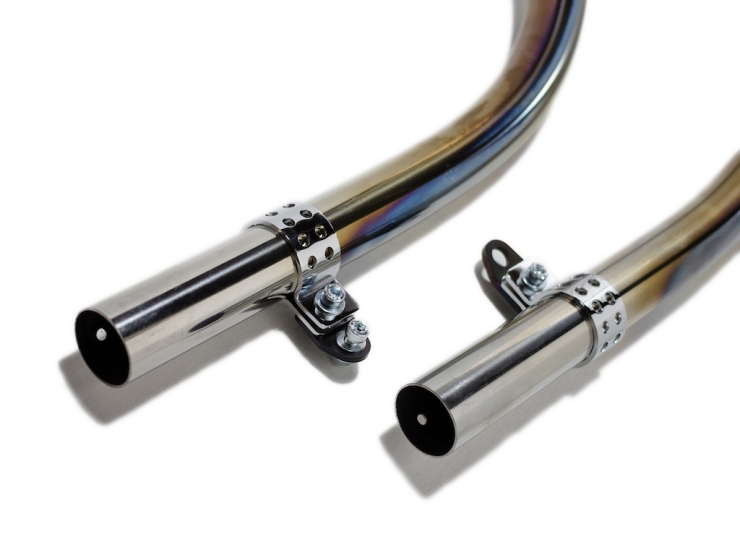 スポーツスター　オールドスタイル手曲げマフラー 03 XL スチール ベアメタル スポーツスター XL'86-'03 オールドスタイル手曲げマフラー ステンレス