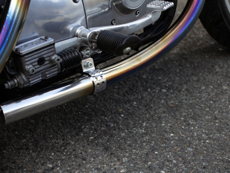 スポーツスター XL'86-'03 オールドスタイル手曲げマフラー